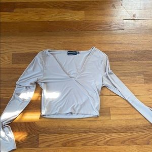 Tan Spandex Crop Top
